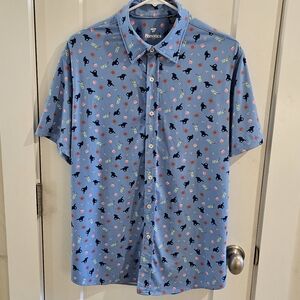 Fanatics Short-Sleeve Performance Button Shirt Kentucky Derby AOP